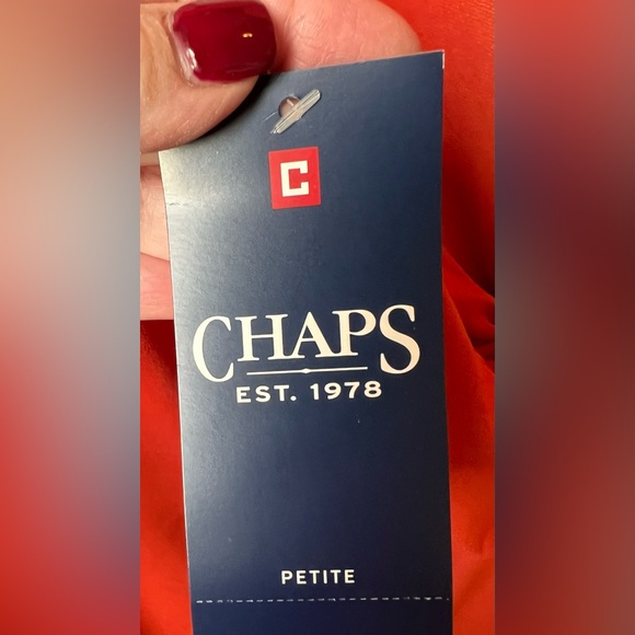 Chaps - 16P - Spicy Orange - NWT - Dress - Picture 5 of 8